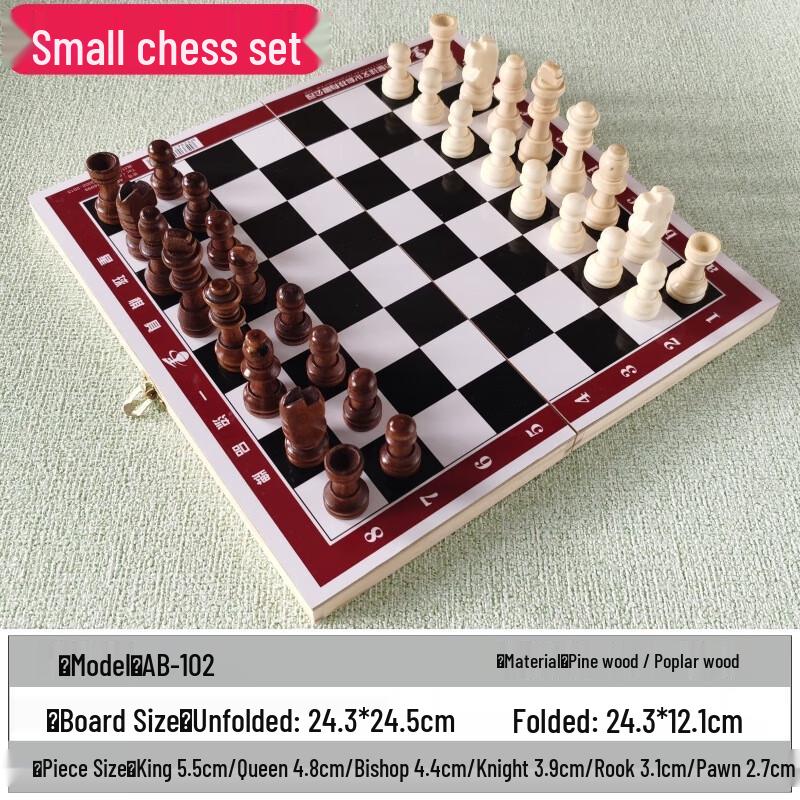 Brangdy Foldable Wooden Chess Set