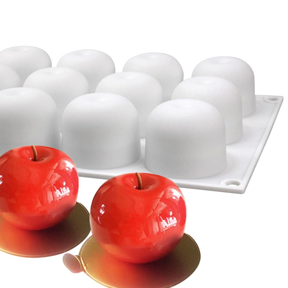 Julaften 15 Hulrom Epledesign Silikonkakeformer Sjokolademousse Bakverk Bakeformer