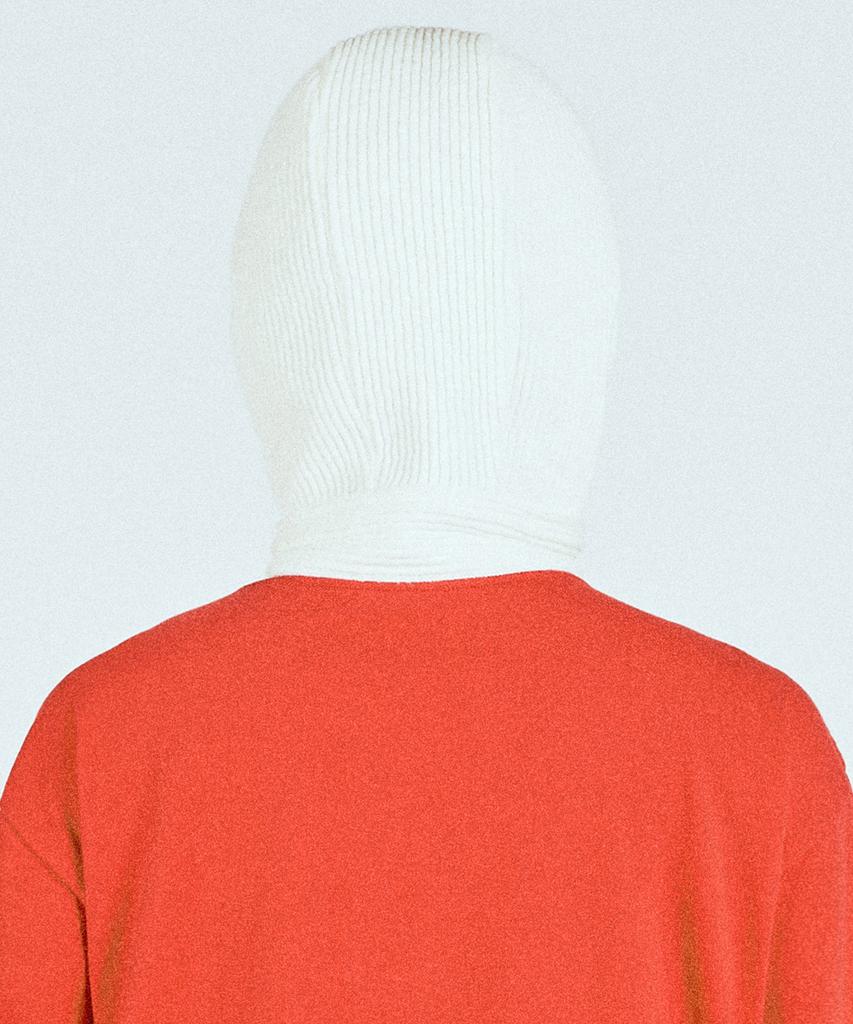 VASROCK Churros Knit Scarf Balaclava Cream