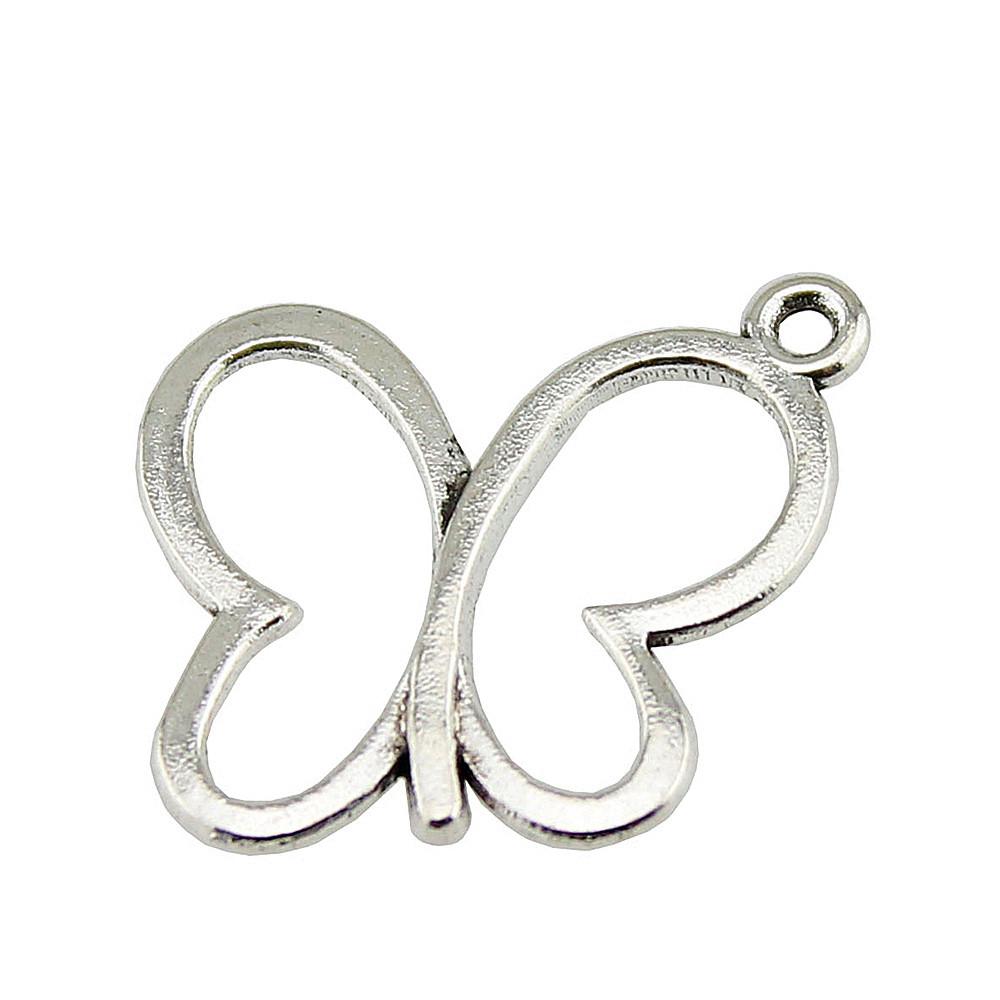 Butterfly Charms Simple Pendants For Minimalist DIY Jewelry Making
