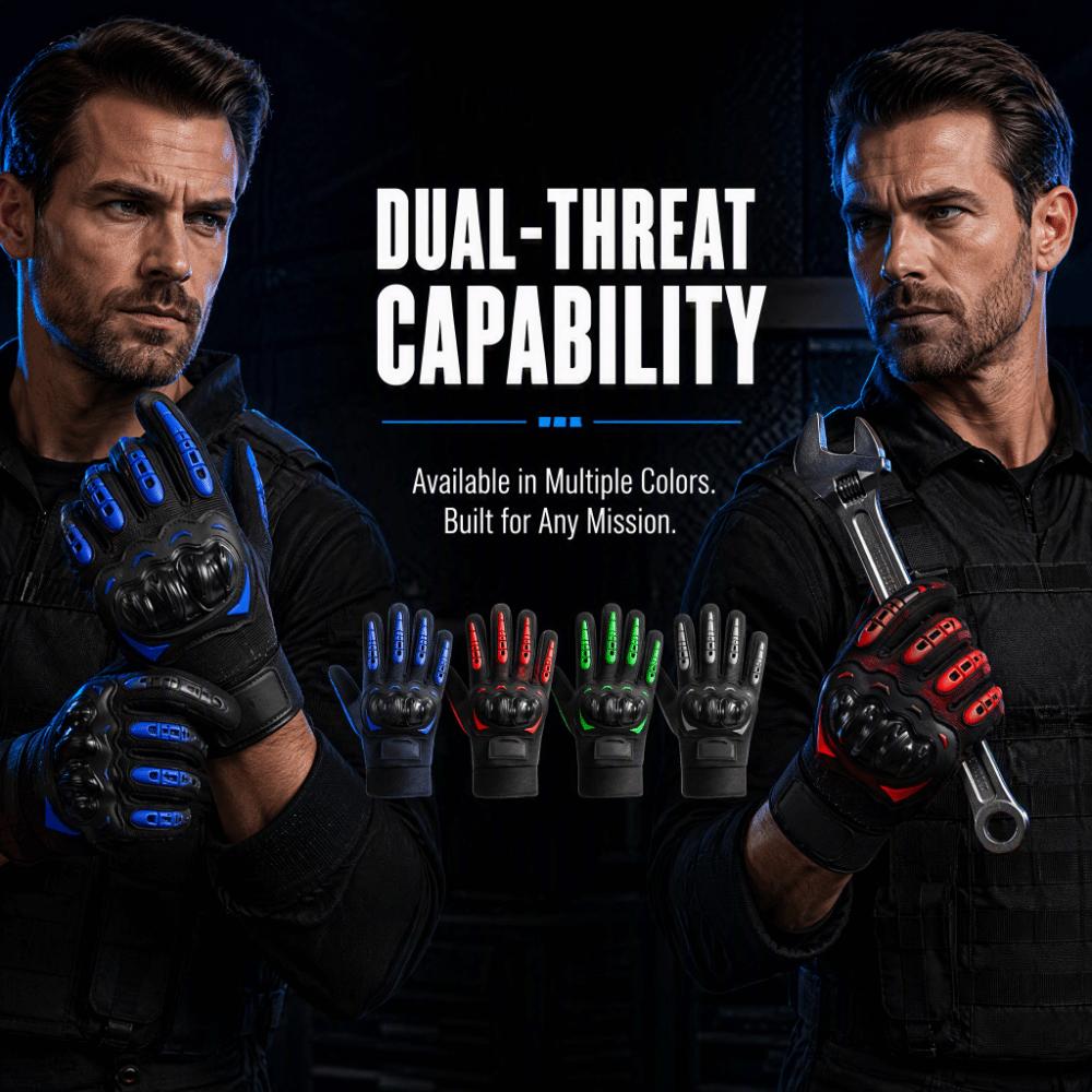 Anti-Slip Full Finger Gloves Wear-Resistant Outdoor Gloves Hard Knuckle Gloves Outdoor Activities