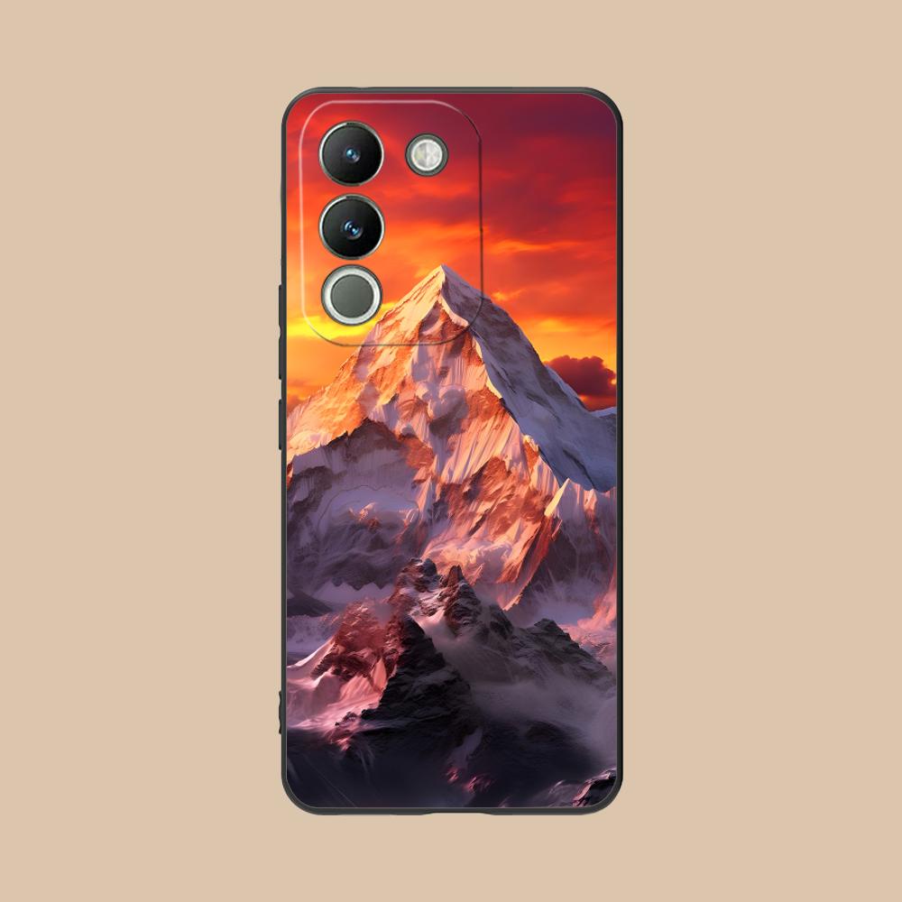 Mountain Forest Mobile Phone Case for VIVO V60 V50 V40 V30 V29 V27 V25 V23 Pro Lite 5G Colorful Printing Cover Smartphone Luxury