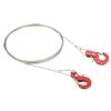 2pcs RC Metal Trailer Hook Aluminum Alloy Steel Rope Lightweight Compact RC Chain Hook for SCX10