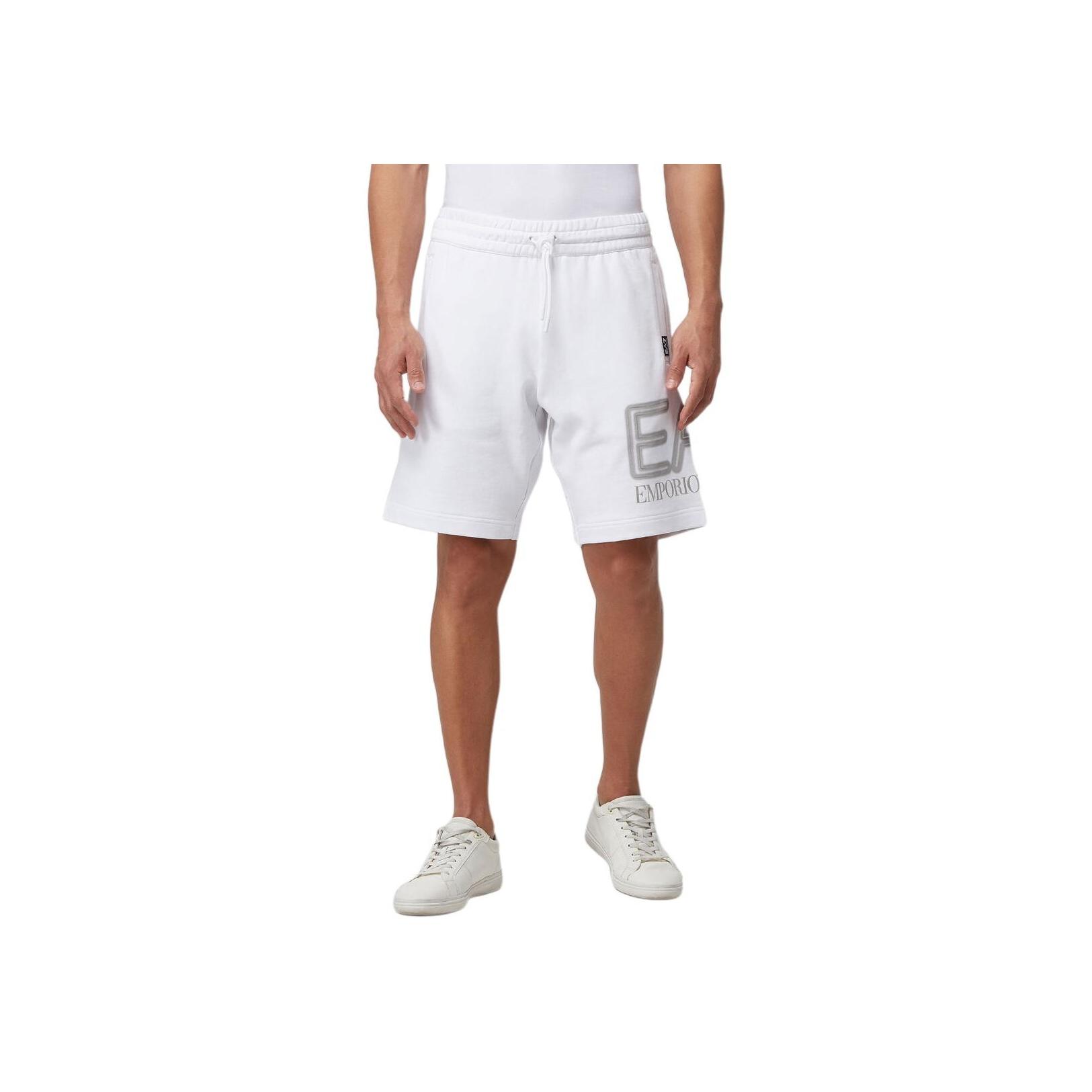 

Emporio Armani EA7 Logo Drawstring Low Waist Casual Shorts Men shorts White 3DPS76-PJSHZ-1100 XS