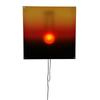 Handcrafted Acrylic Wall Light With Moving Sun Design Manual Control Pull Cord Enhances Mindfulness And Room Aesthetic