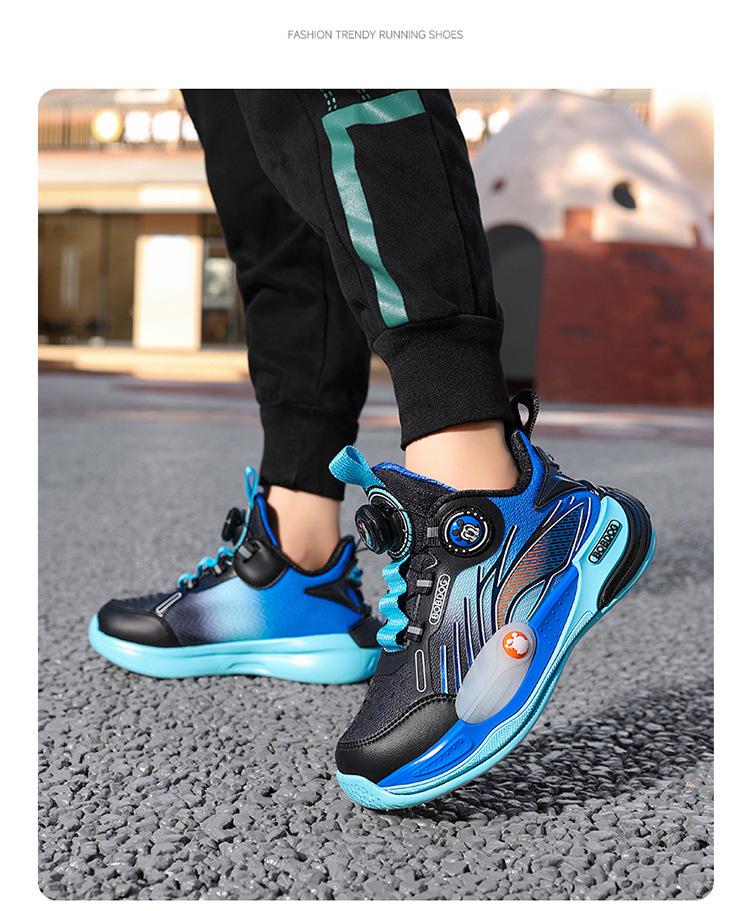 Bobodou Boys' Mesh Sports Basketball Shoes - 2025 Spring/Autumn Collection