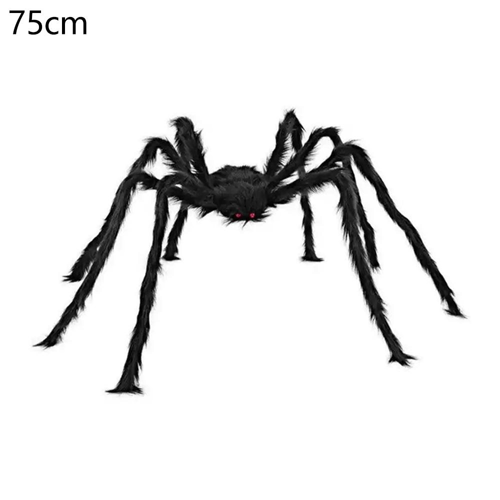 Halloween Plush Spider Veil Horror Party Decoration Props Simulation Spider Outdoor Party Decorations Spider