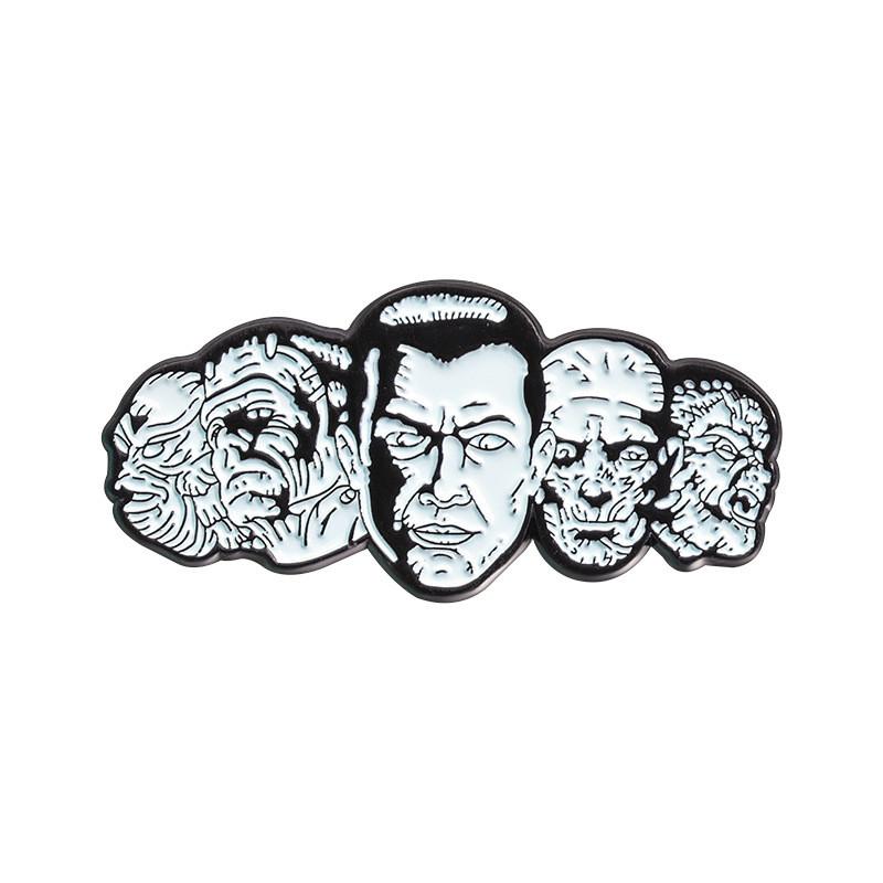 

Стильная брошь из сплава в стиле дарк-панк с мультяшным дизайном, идеально подходящая для унисекс-аксессуаров.