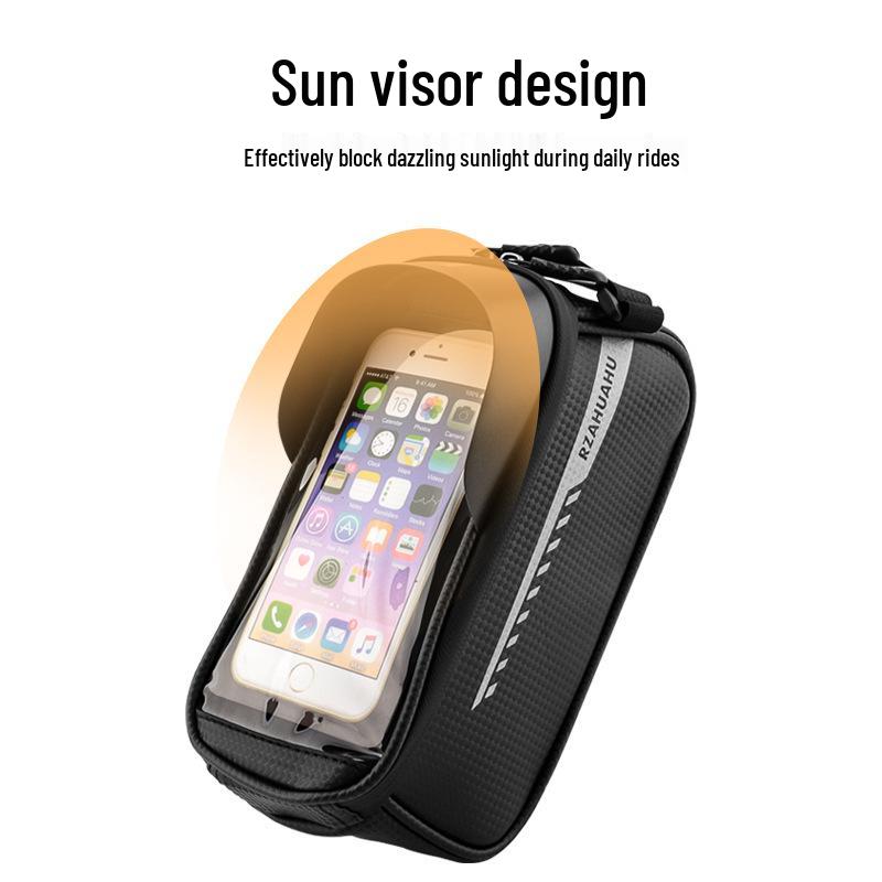 Waterproof Bicycle Top Tube Bag with Phone Touch Screen