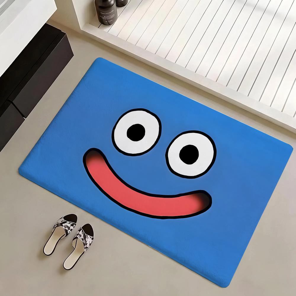 Slime Morimori Dragon Quest Floor Mat Eco Flannel Doormat Non-Slip Odorless Indoor Soft Short Plush Floor Rug