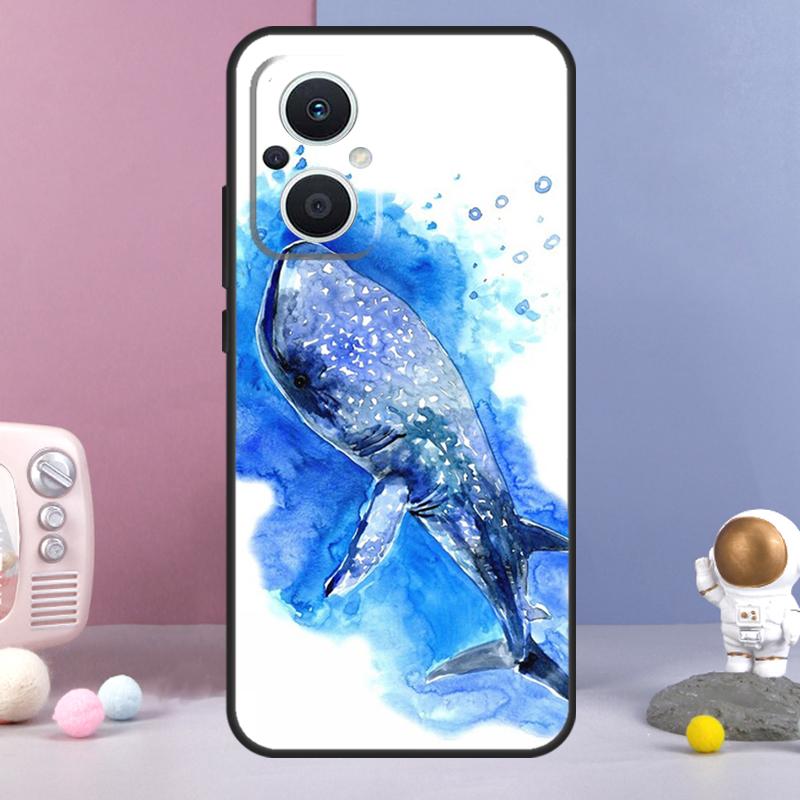 

Whale Sharks Fish Funda For OPPO Reno 14 F 11F 12F 13F 10 11 12 13 Pro 7 8 Lite OPPO Find X8 X6 X5 X9 Pro Case OPPO Find X9