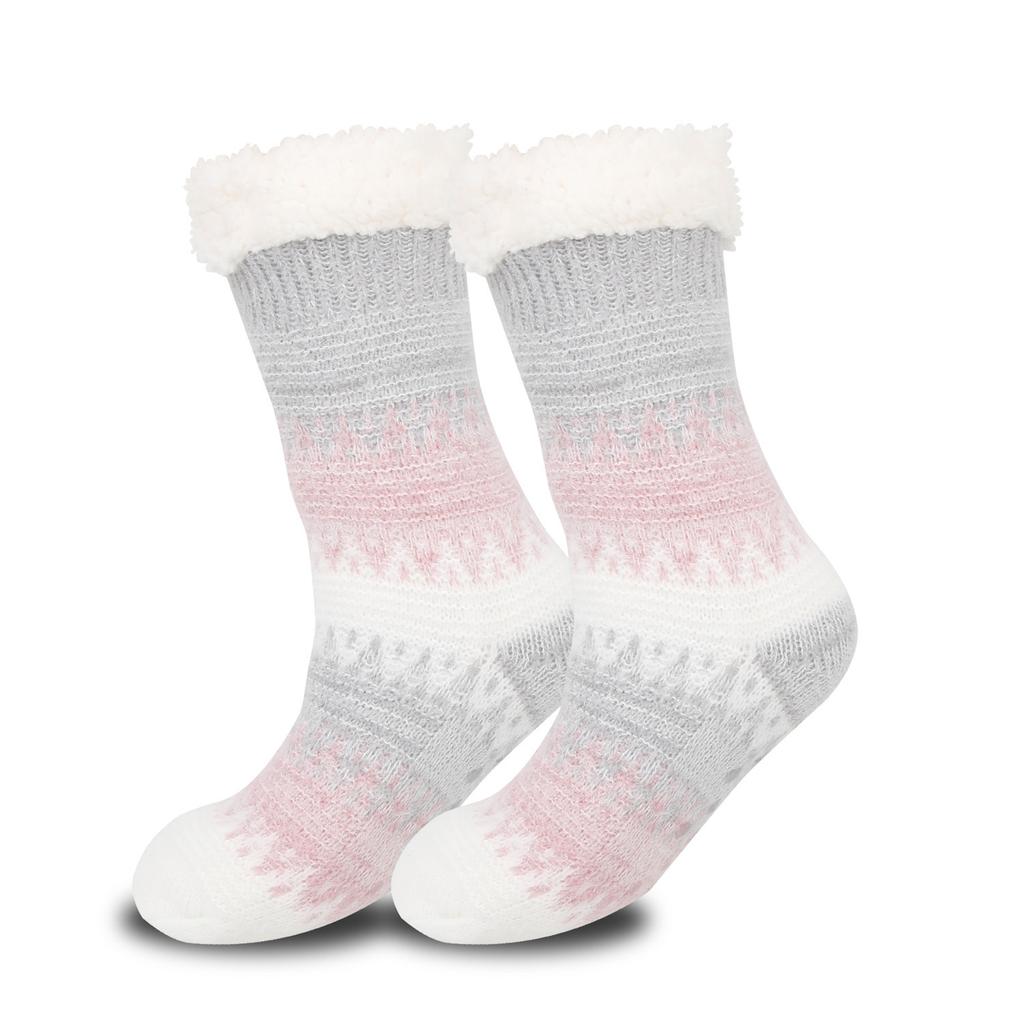 Dámské sametové zateplené teplé ponožky, domácí ponožky, spací ponožky, podlahové ponožky, ponožky do pantoflí