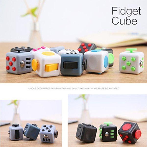 Anxiety Stress Relief Attention Decompression Plastic Focus Fidget Gaming Dice Toy for Children Adult Gift