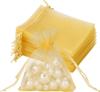 Organza Wedding Favor Drawstring Bag - Solid Color Gift & Jewelry Packaging
