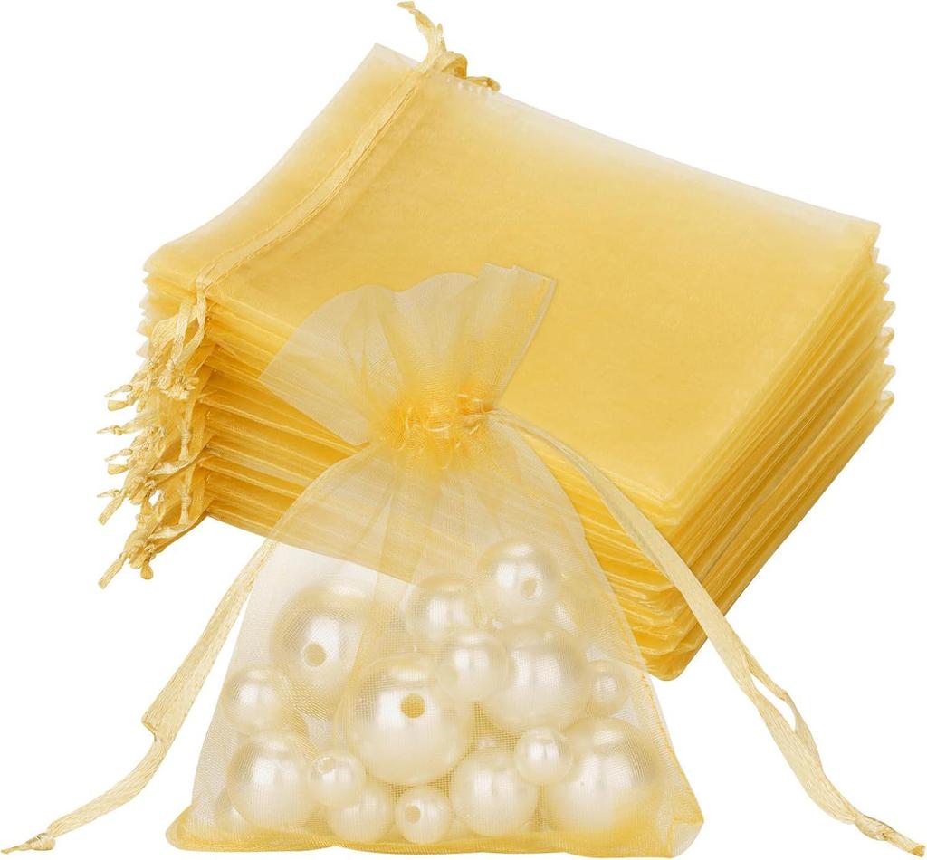 Organza Wedding Favor Drawstring Bag - Solid Color Gift & Jewelry Packaging