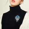 Brooch Irregular Wheat Design Sparkling Rhinestones Zinc Alloy Lapel Pin Sweaters Collars Hats Bags Coats Scarves Badge Versatile Accessory