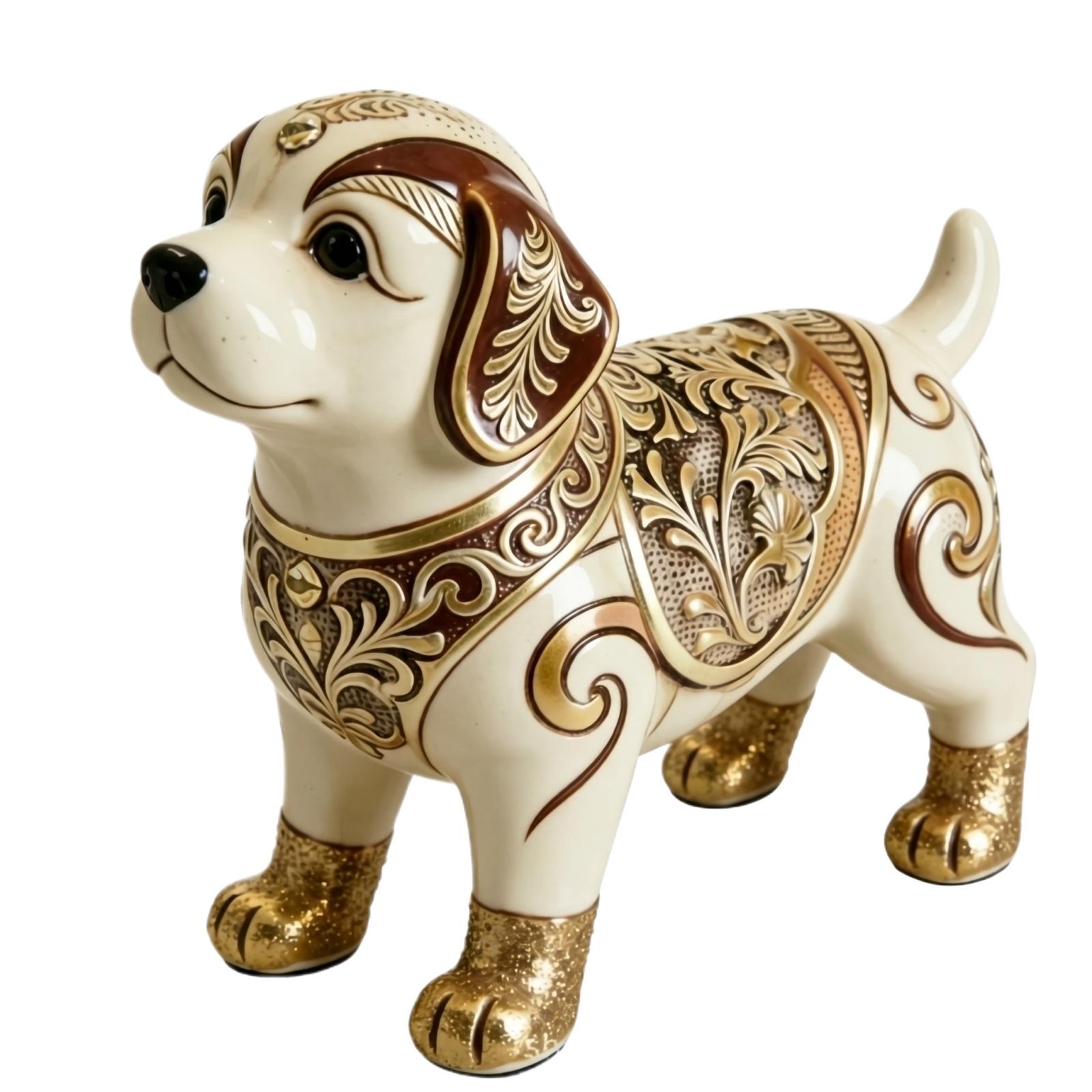 

Bohemian Style Vintage Animal Statue Decorative Figurine Home Office Desk Ornament Sculpture One Size