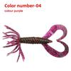 5/10pcs Worm Shape Fishing Lure 1.8g Weight Grub Double Tail Buzz Jig Head Hook  Bass Fishing
