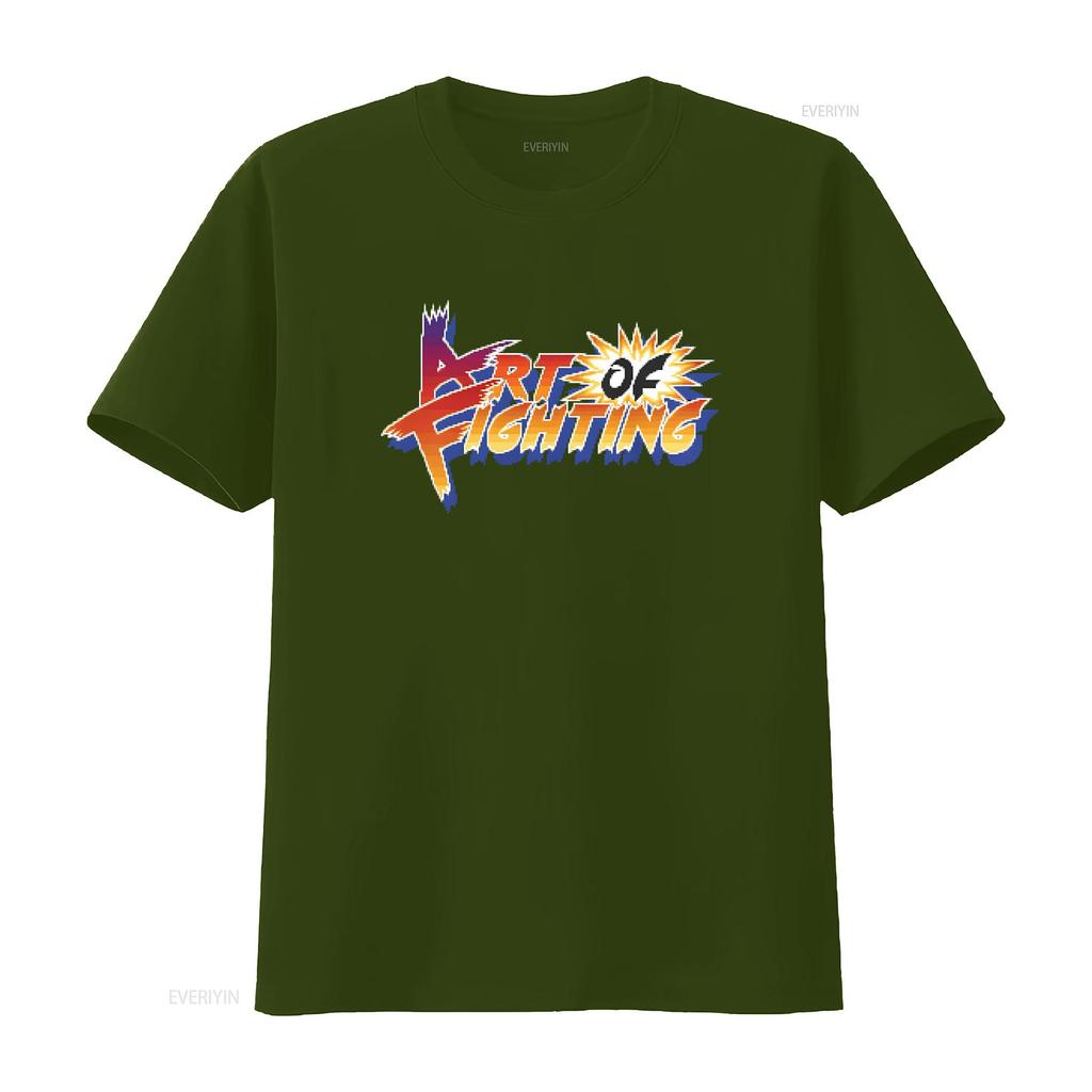 Retro Gaming T shirt Arcade Classic Video Game Art Of Fighting vintage Washed Soft graphic Unisex homme Versatile Slightly