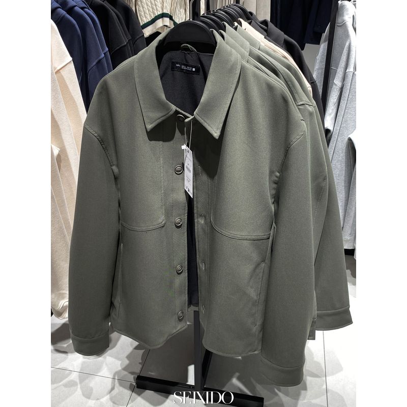 Cabinet 549! New Autumn Men's Clothing Boxy Fit Lapel Loose Shirt 6861390 500 Casual Jacket for Men