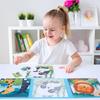 Magnetická zvířátka a vozidla puzzle set pro batolata - Progresivní 5-fázové výukové desky se scénami s velkými dílky