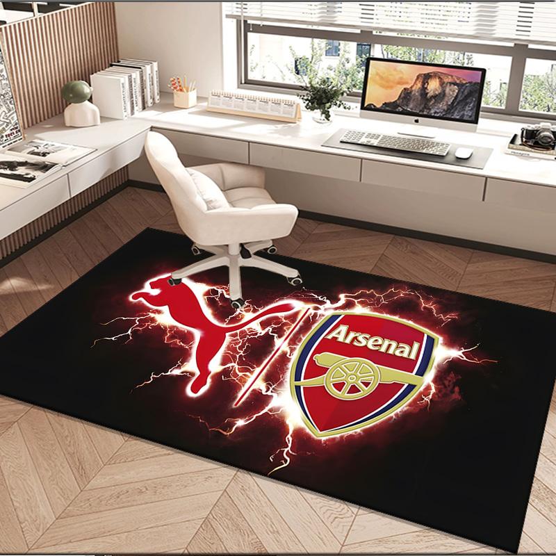 1PC rug Arsenal Football Club Crest Carpet, Chair Rug,Area Rug for Office Bedroom living rooms bedroom, Doormat decor Christmas fan gifts