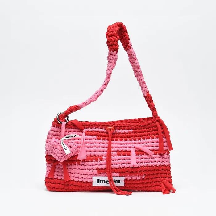Becky Knit Bag_Red Pink