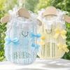Elegant Pet Shirt Lace Bow Pet Princess Dress Cute Cat Dog Vest  Dog Cat Supplies