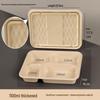 Handun 1100ml Disposable 4-Compartment Food Boxes with Lids