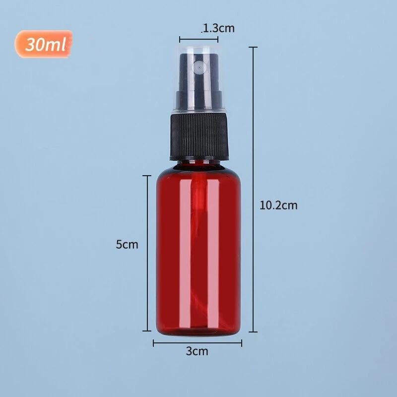 5pcs 10ml-100ml Black PET Spray Bottles-UV Protection Travel Refillable Containers for Alcohol,Cosmetics,Portable Fine Mist Sprayer Bottles