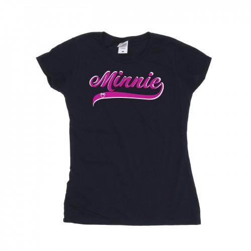 

Disney Womens/Ladies Minnie Mouse Logo Cotton T-Shirt XXL білий