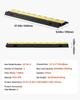 Cable Protector Ramp, 9,979 Kg/axle Capacity, 2 Channel Heavy Duty TPU Cord Hose Wire Cover, 31 X 28 Mm Channel, Traffic Speed Bump with Flip-Open Top