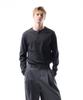LEARVE Titan Snap Henley Neck T-Shirt Charcoal