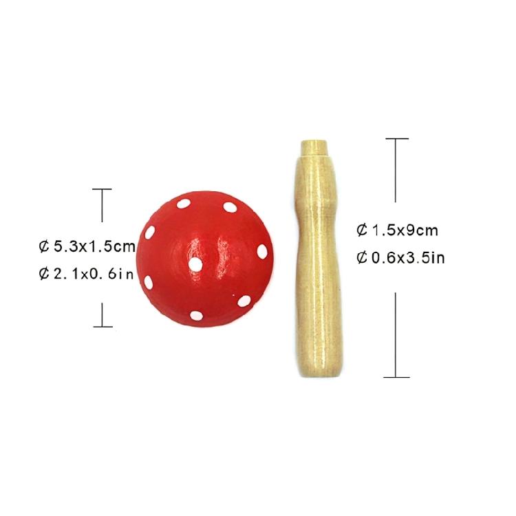 2Pcs Wood Darning Mushroom Multifunctional Fabric Mending Tool Sewing Accessory For Clothing Repair Knitting Project