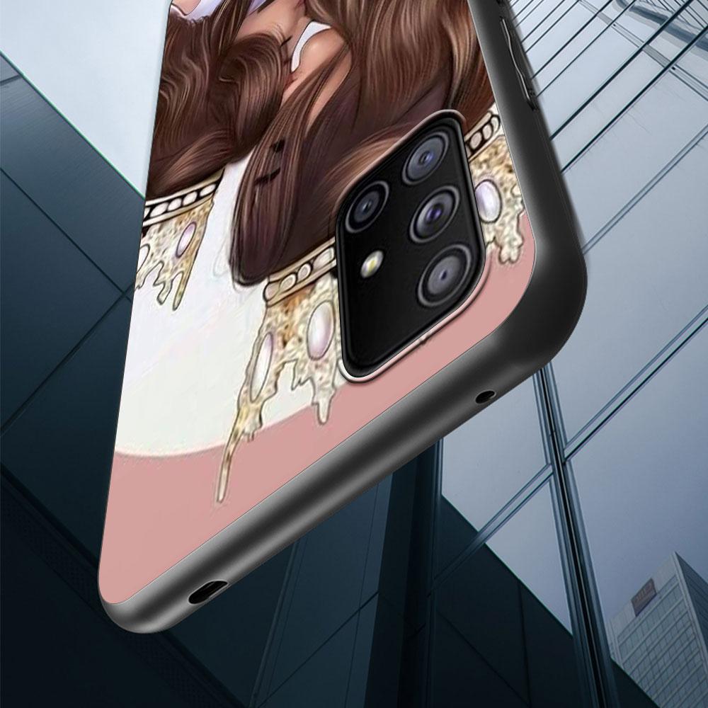 Mom And Baby Girl Boy Black Case for Samsung Galaxy S23 S22 Ultra Cases S21 S20 FE S10 S9 S8 Plus S10e S7 Silicone Phone Cover
