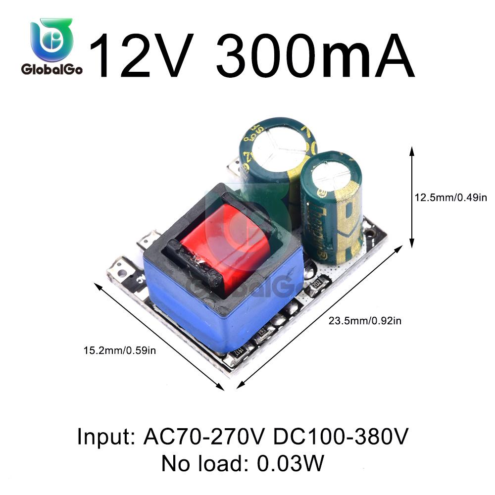AC-DC 5V 700mA 1000mA 2000mA Precision Buck Converter AC 70-270V To 5V DC Step Down Transformer Power Supply Board Module