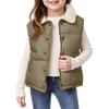 Kids' Stand Collar Vest - Solid Color Sleeveless