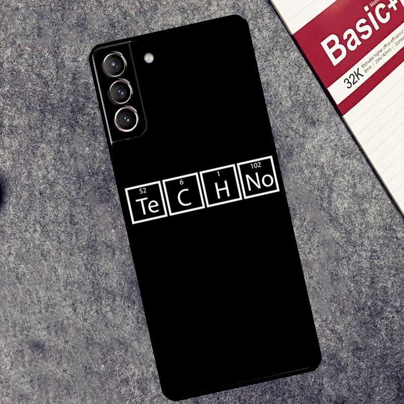 Love Techno Music Quotes Case For Samsung Galaxy S24 S26 Ultra S10 S20 S21 S22 S23 Plus S25 FE S25 Ultra Cover Coque