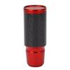5 6 Speed Manual Gear Shifting Lever Knob Carbon Fiber Transmission Shifter Head with 3 Adapters for Vehicle