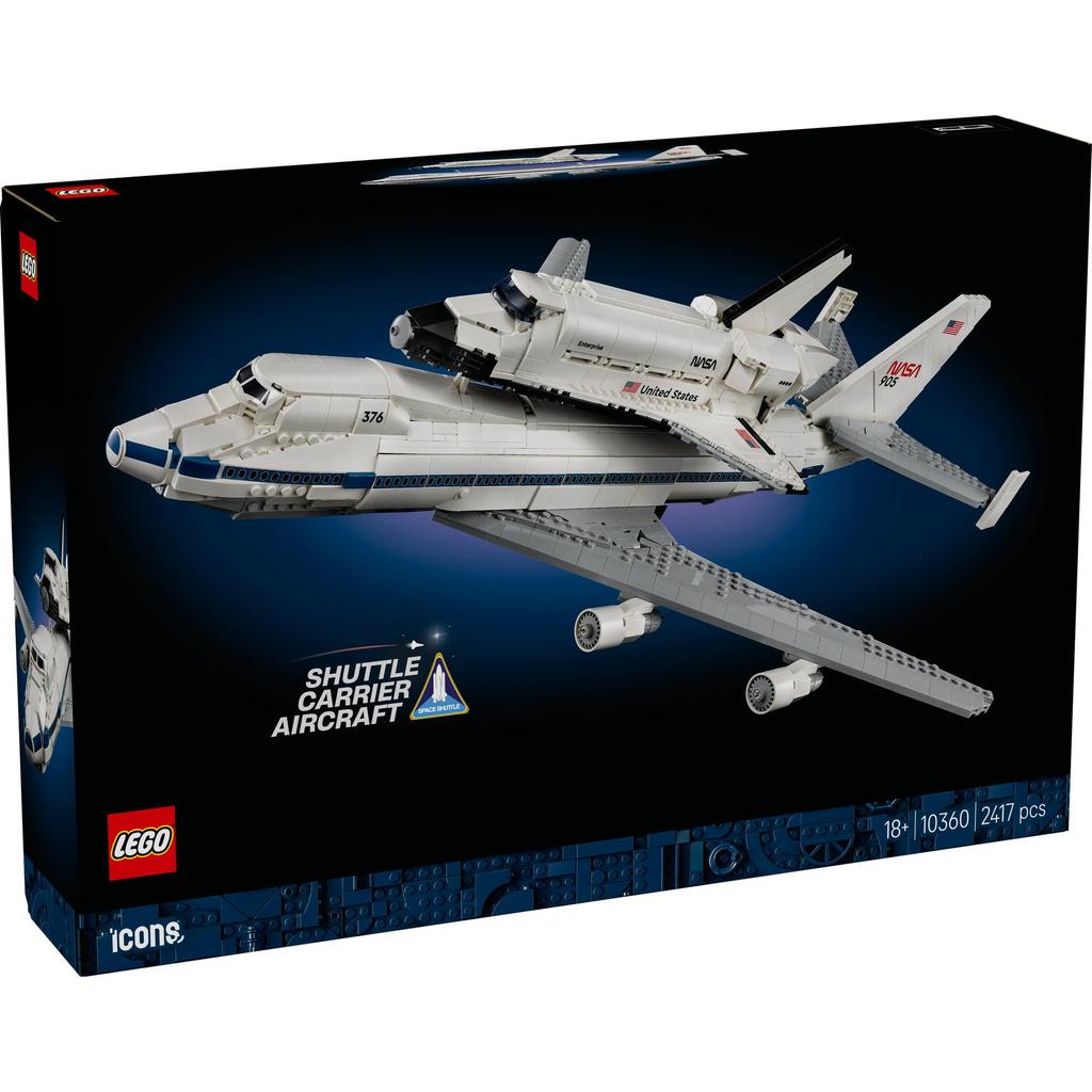 LEGO Icon Shuttle Transporter 10360 Toy Blocks for Boys and Girls, Ages 18 and Up, Domestically Distributed