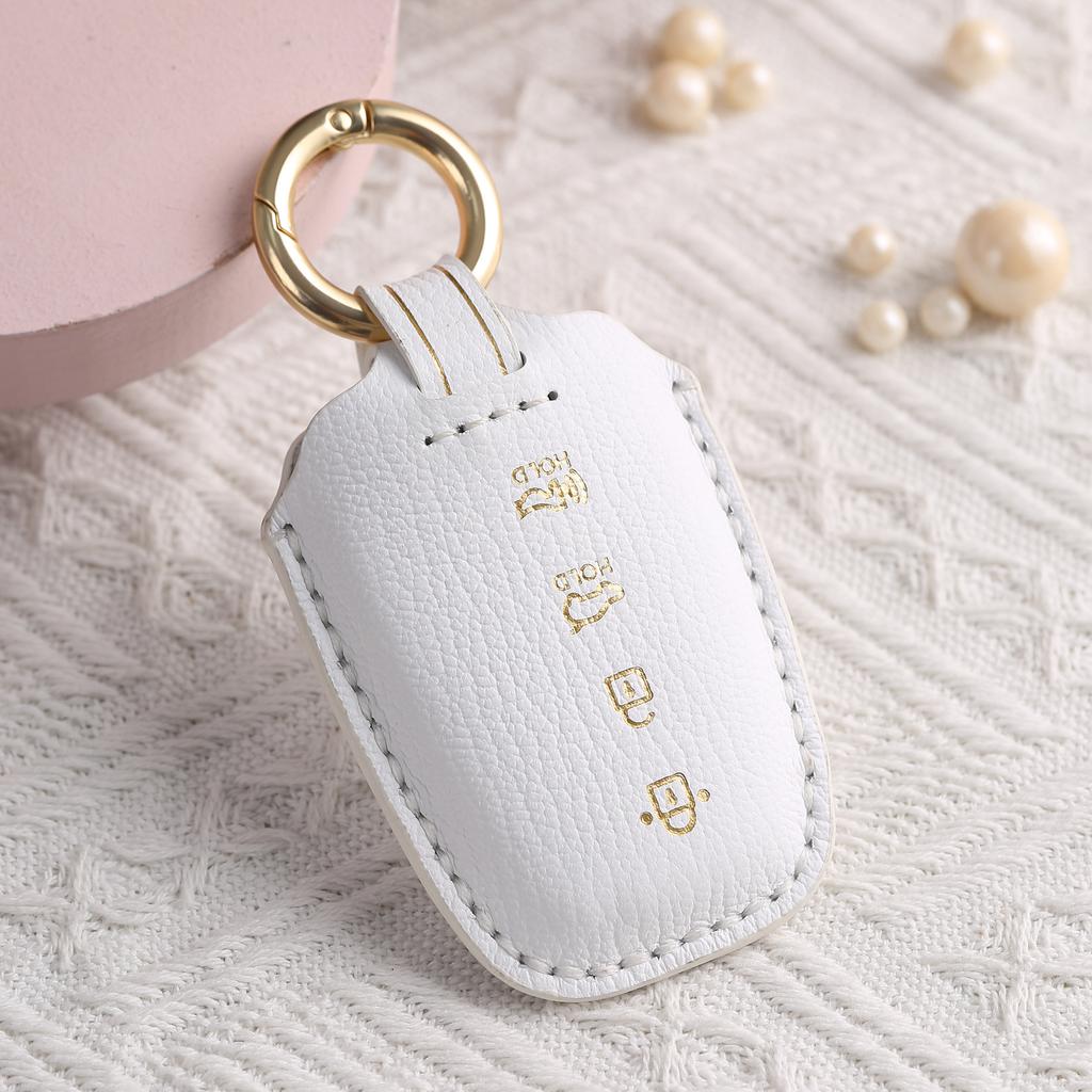 Customized Key Cover Is Suitable for Beijing Hyundai Ix45 Car Hand-stitched High-end Key Protective Case Ring