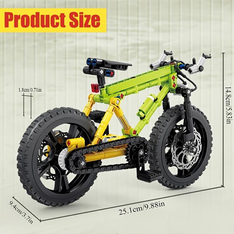 2 Stil Fahrrad Bausteine Mountainbike Modell Dekoration Simulation Auto Modell Kinder Pädagogisches Zusammengebautes Spielzeug(Paket mit opp beutel)