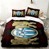 FC Zurich Set de 3 pièces Parfait pour la chambre à coucher Ensemble de literie confortable comprenant une housse de couette et deux taies d'oreiller Cadeau d'anniversaire ou de Noël idéal