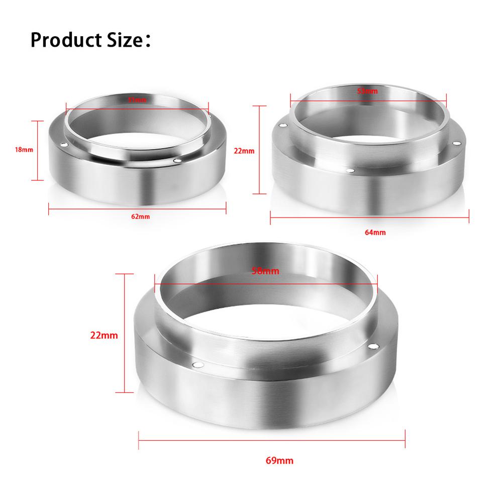 Coffee Powder Tool Aluminum Anti-drop Dosing Funnel Ring for Brewing Bowl