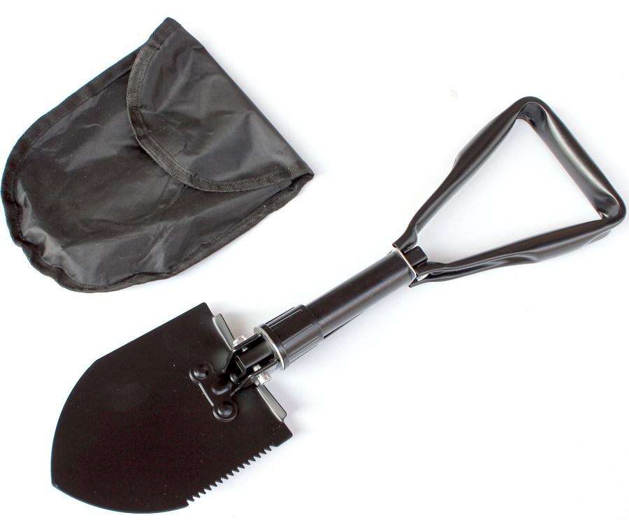Medium Black Folding Camping and Multifunctional Entrenching Shovel for Outdoor Use