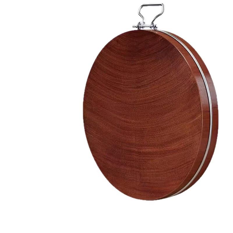 Zhi Shi Round Ironwood Cutting Board with Steel Ring