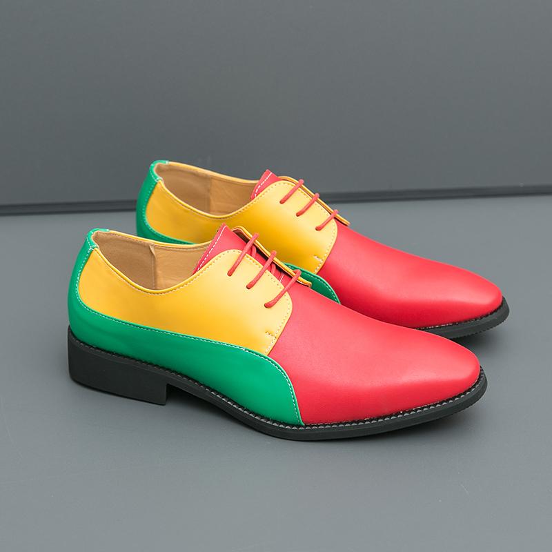 Size 38-46 Men Shoes Casual Fashion Oxfords PU Leather Lace Up Formal Dress Shoes XRS-8708