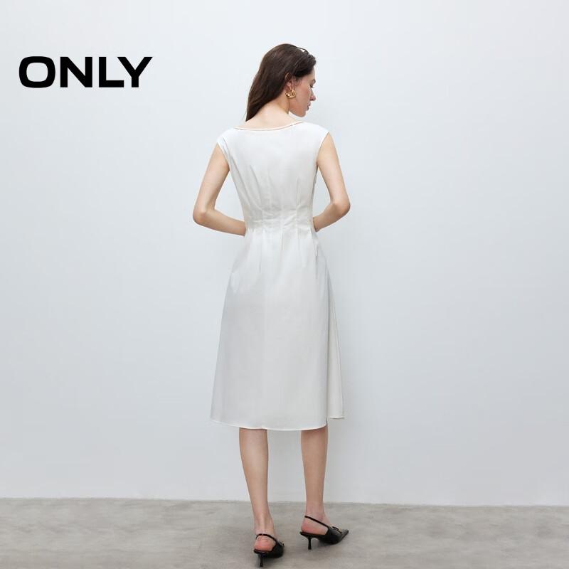 Only Women's 2025 Summer Sleeveless Tie-Waist A-Line Dress