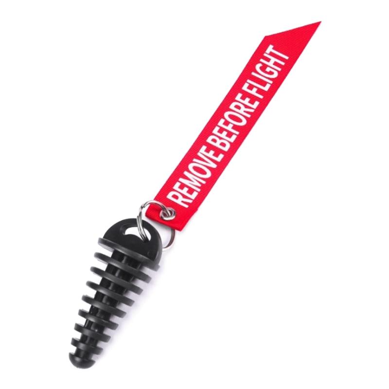 Muffler Exhaust Wash Plug 0.6"-1.5" Wash Plug with Keychain for Motorcycles Dirt Bike 2 Stroke Exhaust Silencers