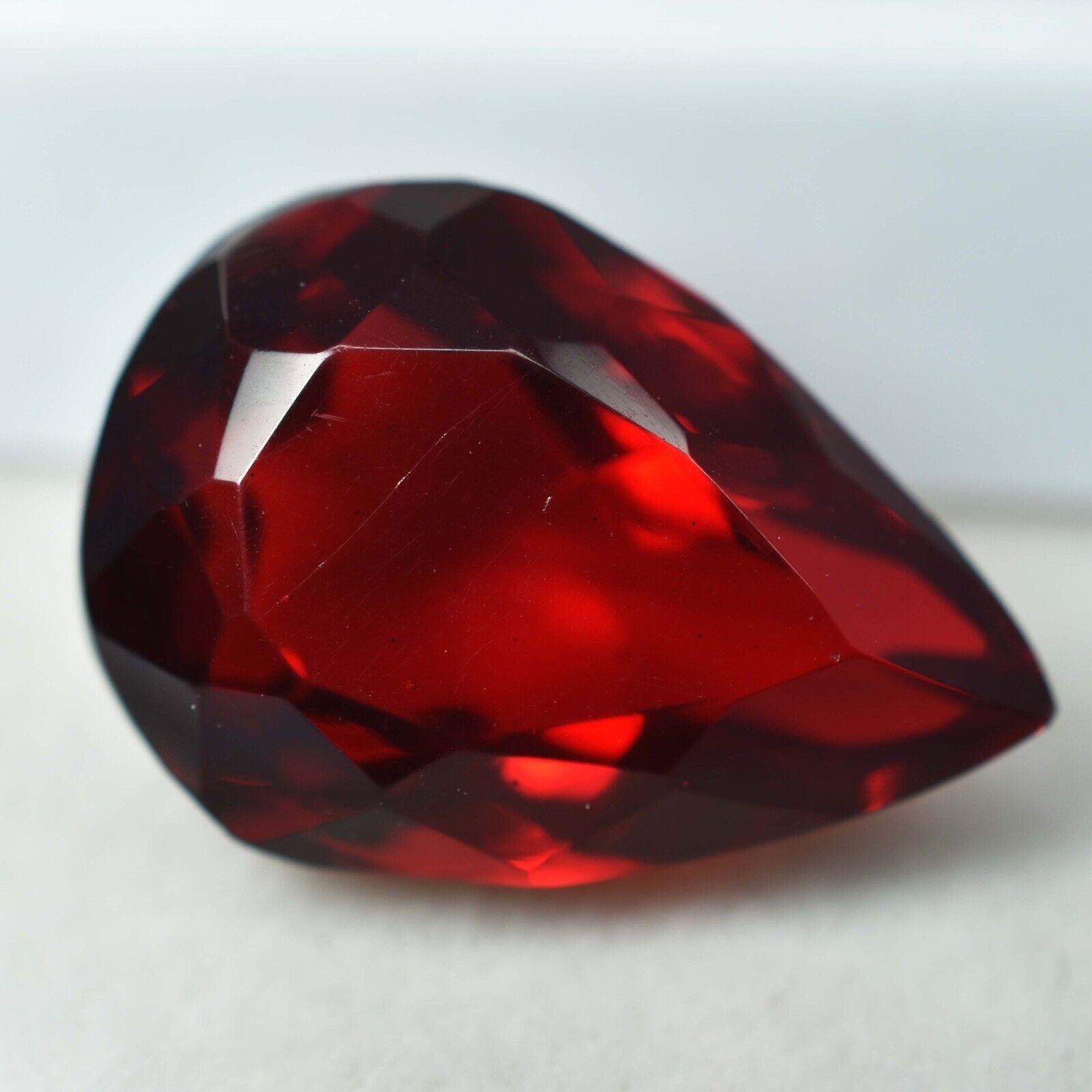 

8.50 Ct NATURAL Ruby Red Pear Shape CERTIFIED Loose Gemstone S-262546 15.4 mm червоний